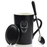 Marvel Mug With Cover Spoon 420ml The Avengers Ceramic Coffee Cups