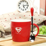 Marvel and DC Cups BLACK/RED