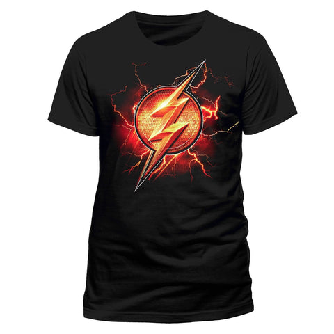 Justice League The Flash Logo Black Official Movie Unisex T-Shirt